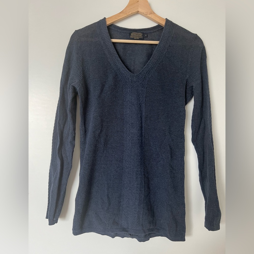Pendleton Sweater, Nave Blue, Medium - image 1